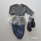 《予約》Wrinkle Dot Layered Skirt / ANDBUTTER