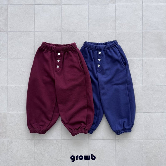 《予約》Button Jogger Pants / GROWB