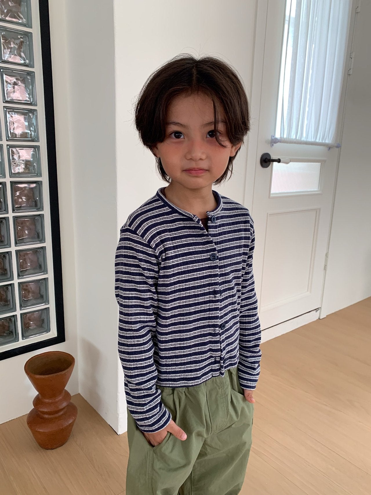 《予約》Stripe Cardigan / Cantuccistudio