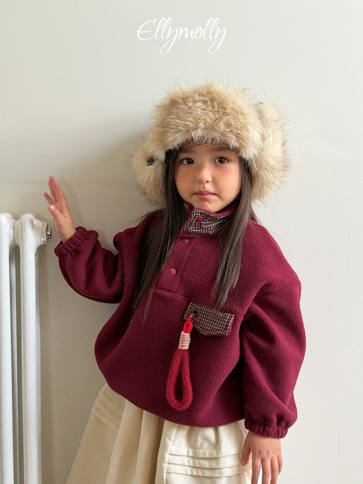 《予約》Pomeli High Neck Sweatshirt / ELLY MOLLY