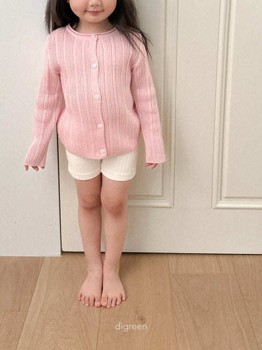 《予約》Wiggly Rib Cardigan (kids) / digreen