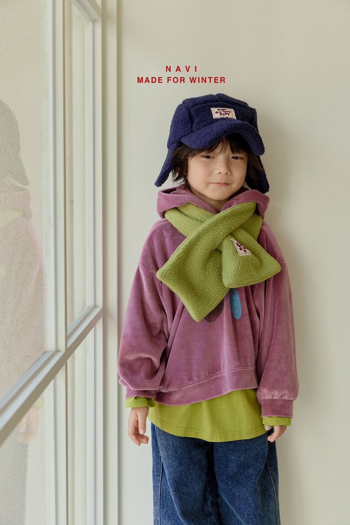 《予約》Butterfly Velour Hoodie / NAVI