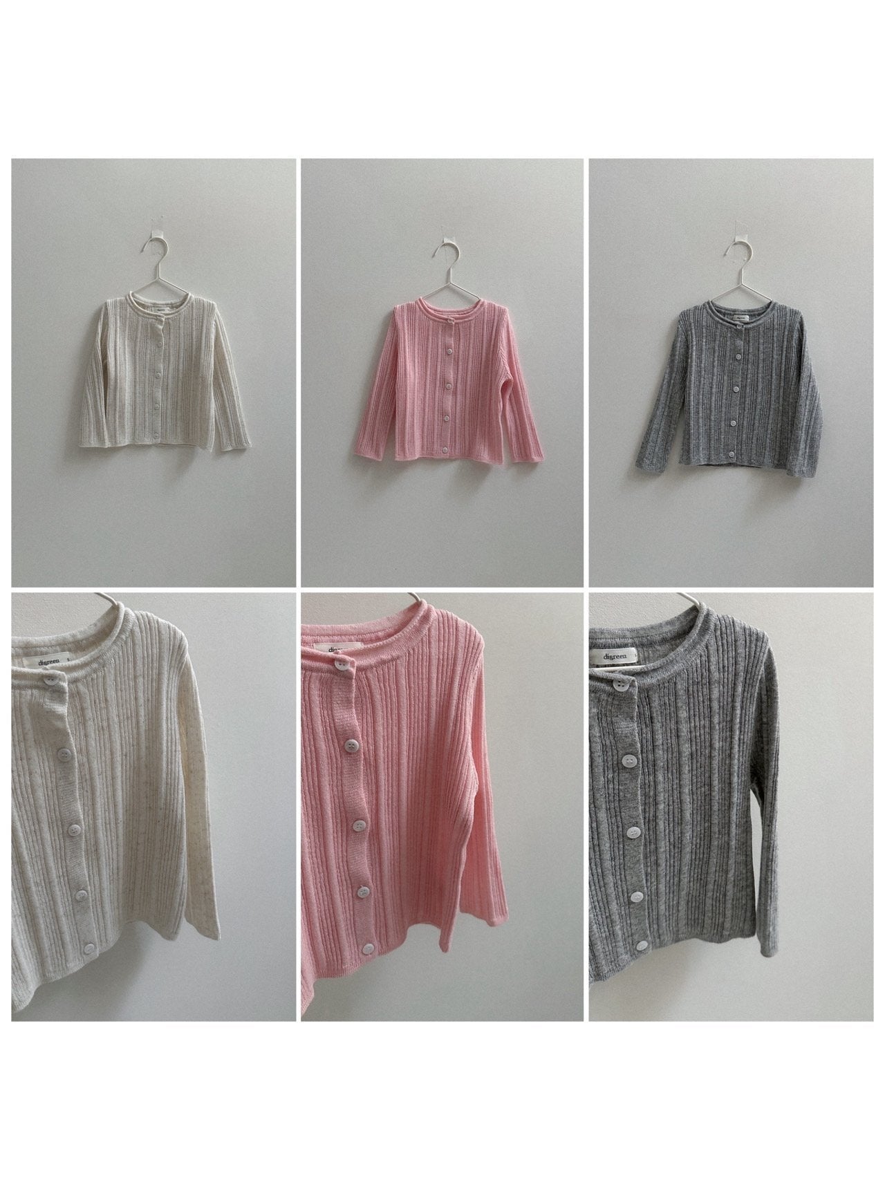 《予約》Wiggly Rib Cardigan / digreen (mom)