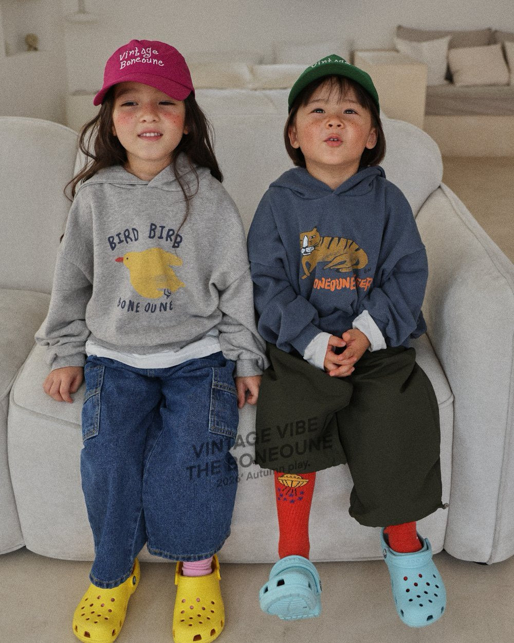 《予約》Bird Crop Hoodie / BONEOUNE