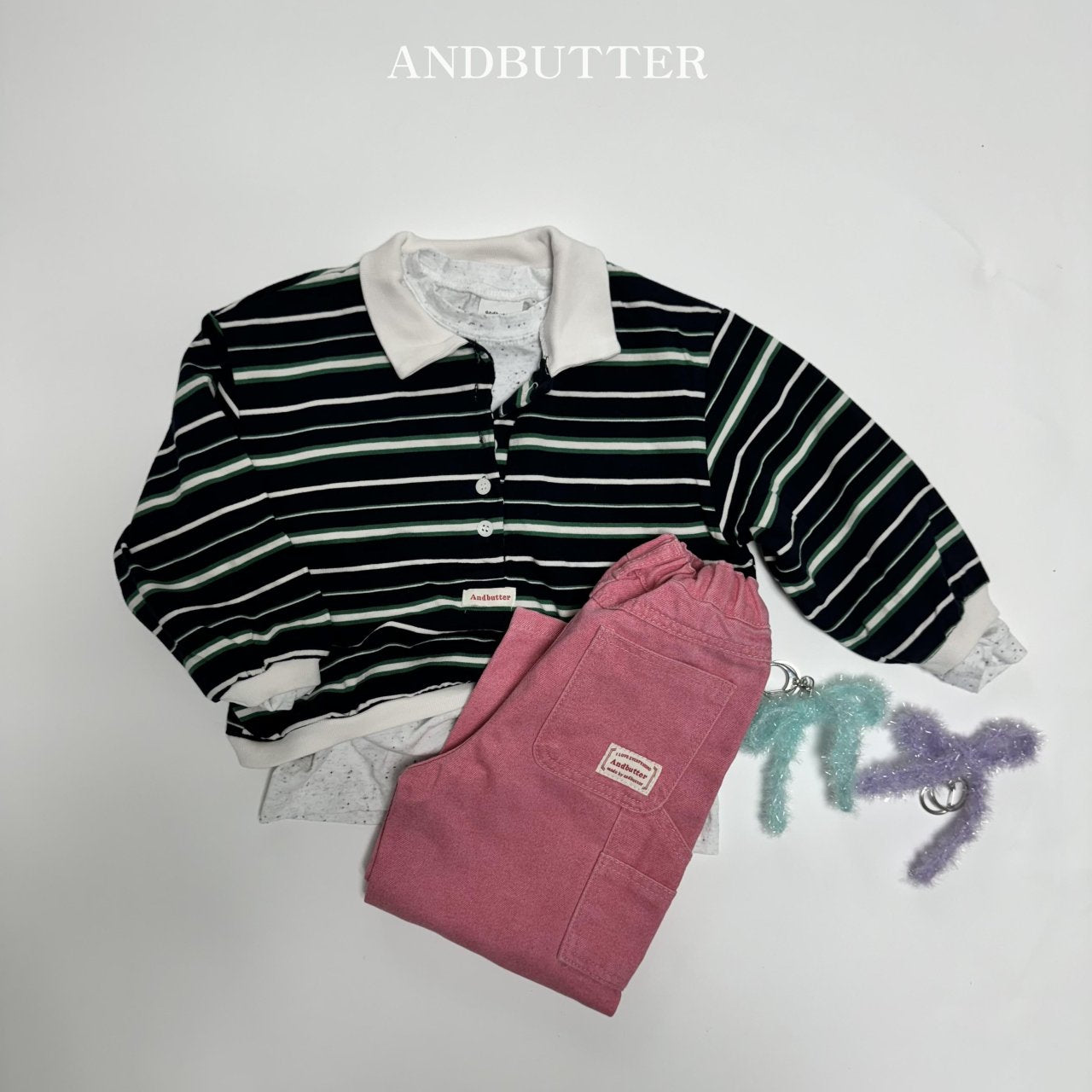 《予約》Stripe Rugby Tee / andbutter