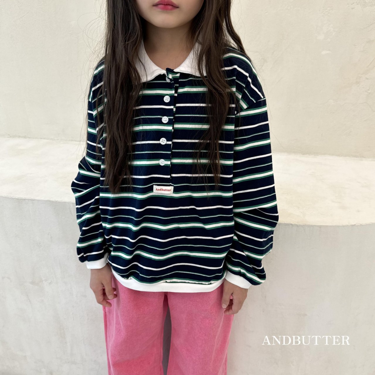 《予約》Stripe Rugby Tee / andbutter