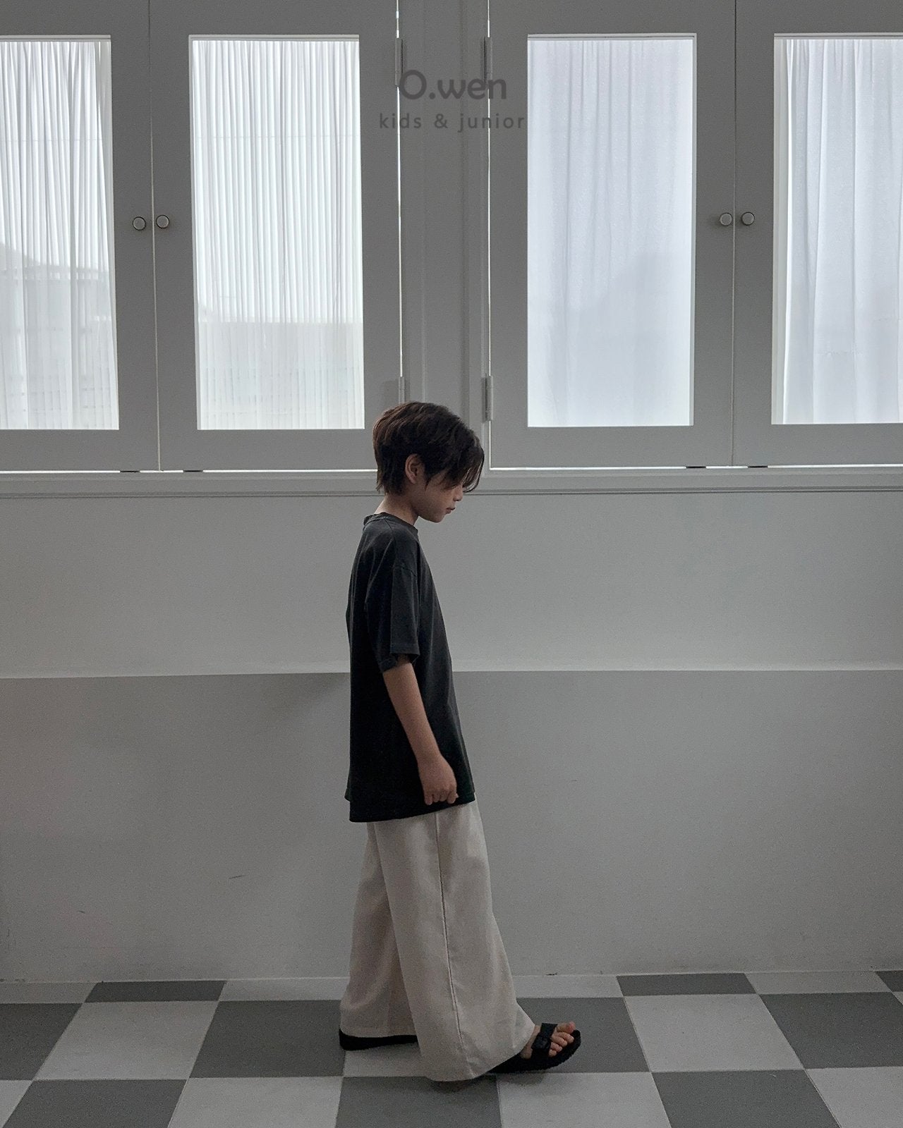 《予約》Slit Pigment Tee / O.wen (adultまで)