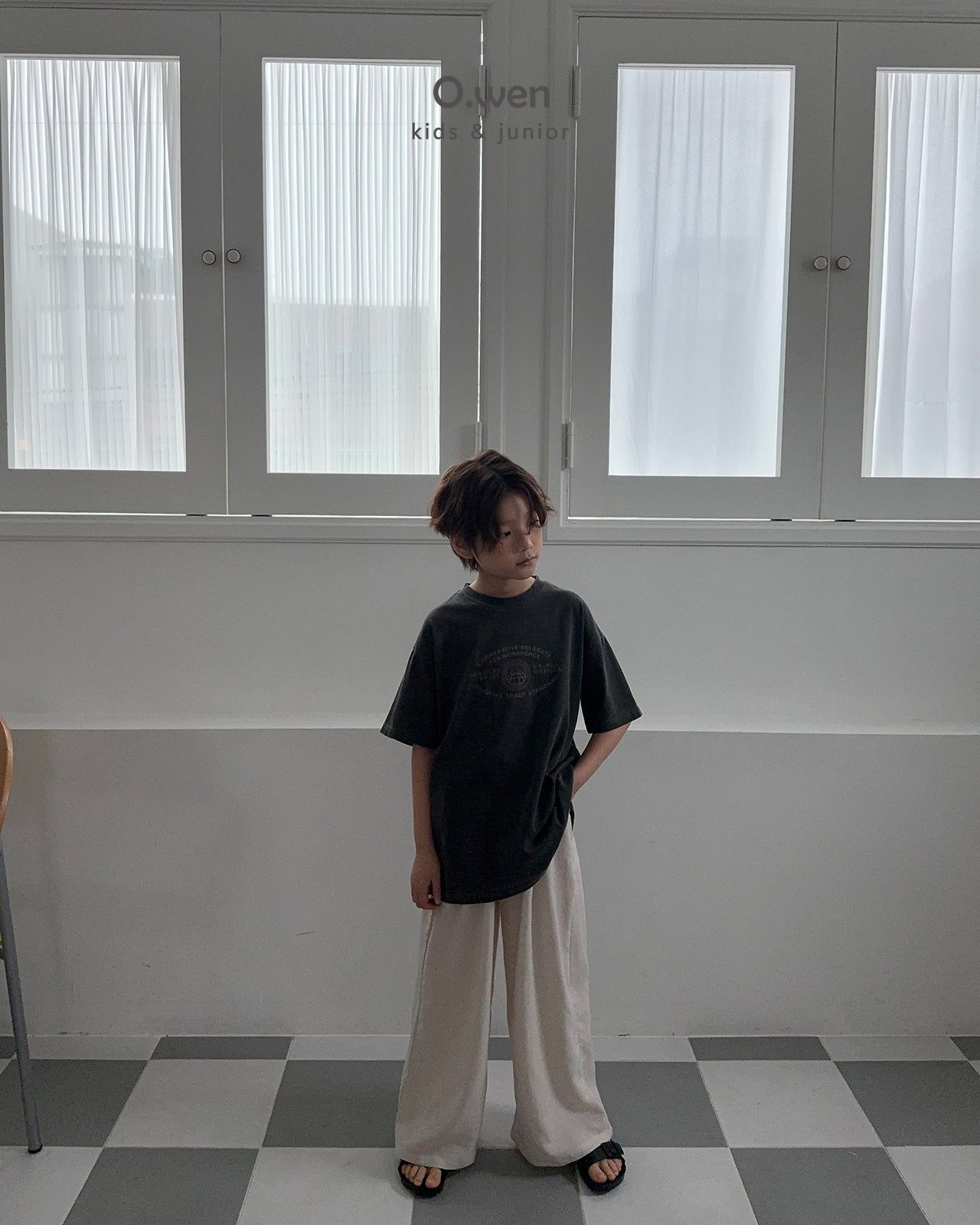 《予約》Slit Pigment Tee / O.wen (adultまで)