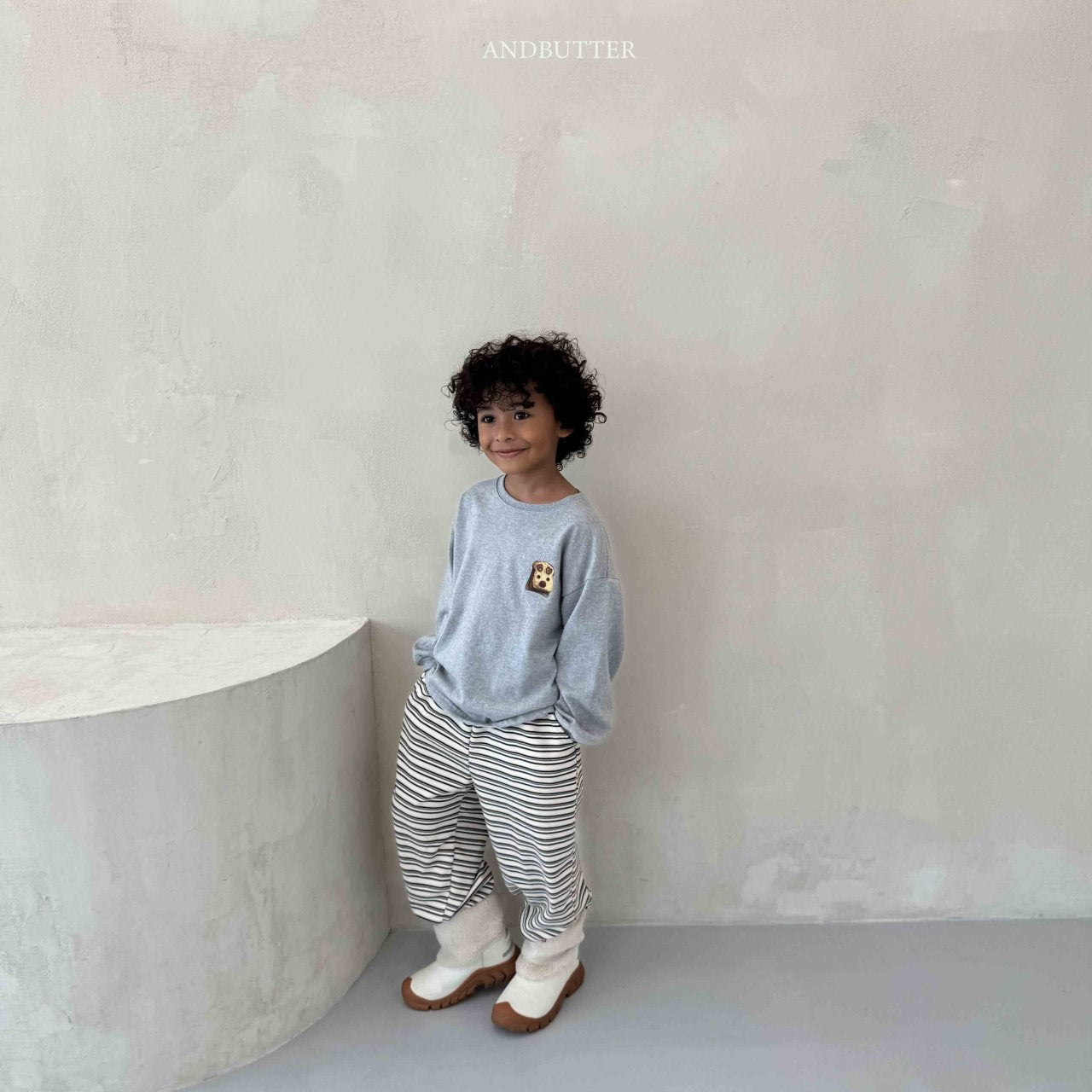 《予約》Mellow Stripe Jogger / andbutter