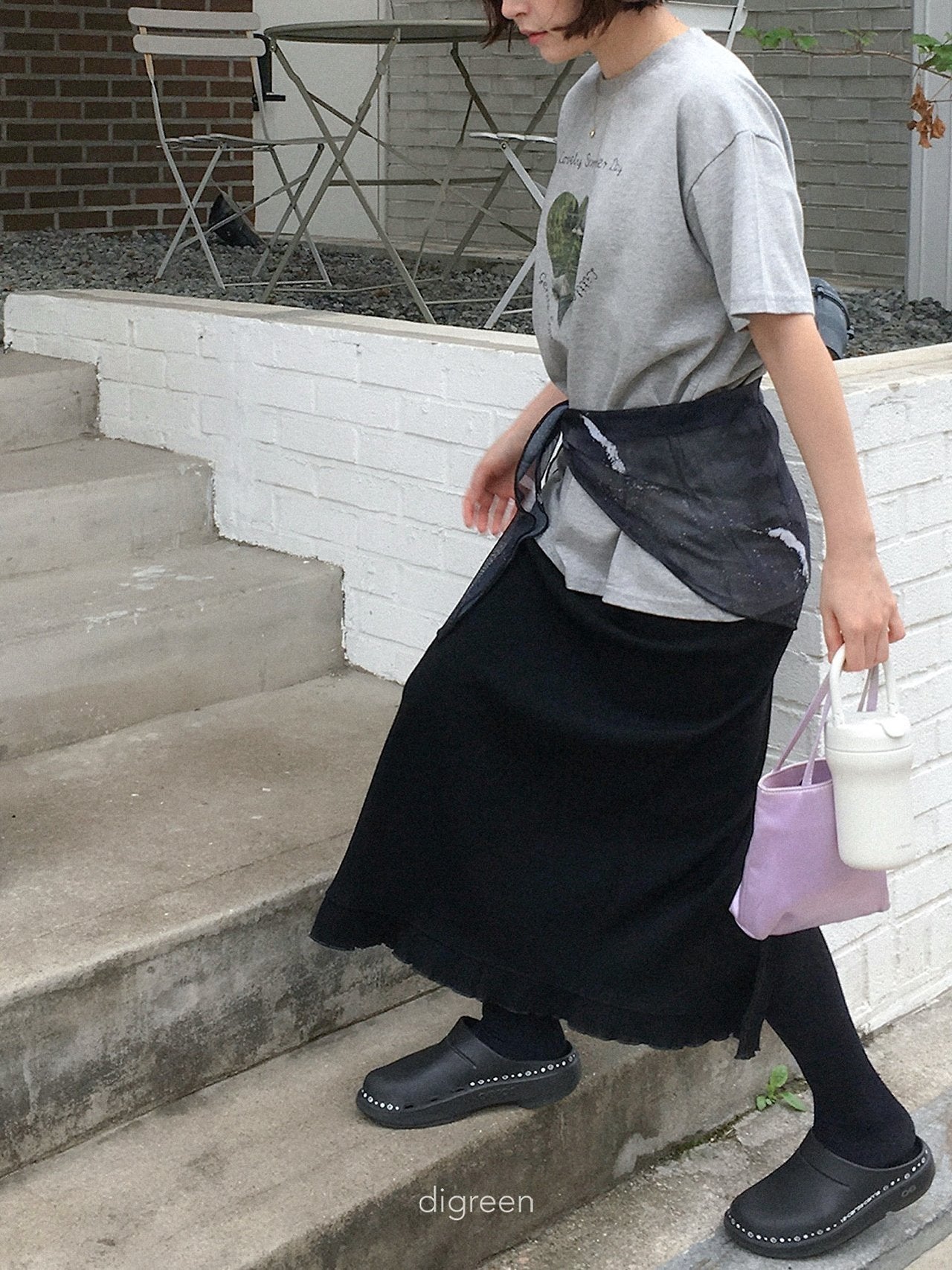 《予約》Pure Swan Tee / digreen (mom)