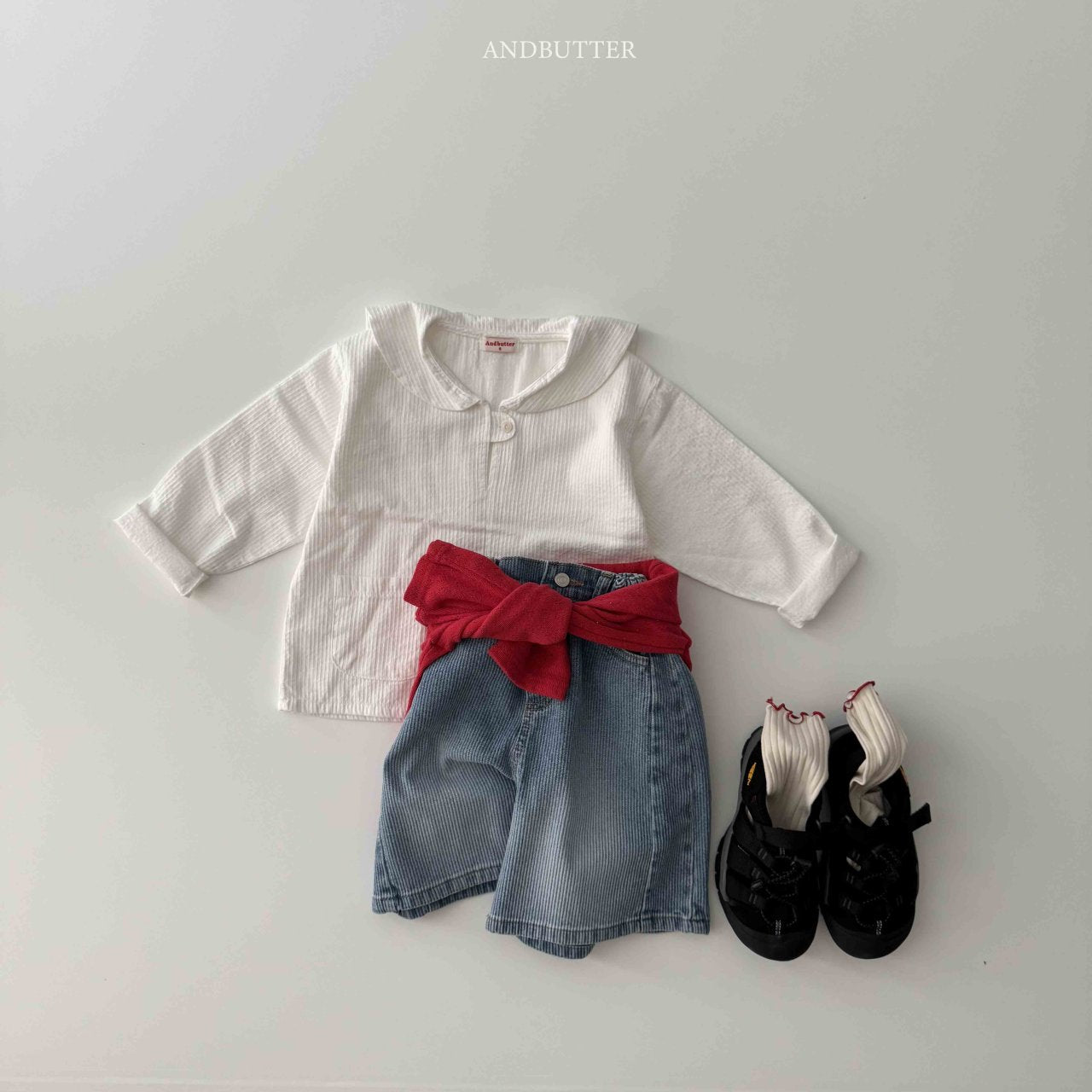 《予約》Line Bermuda Denim / andbutter