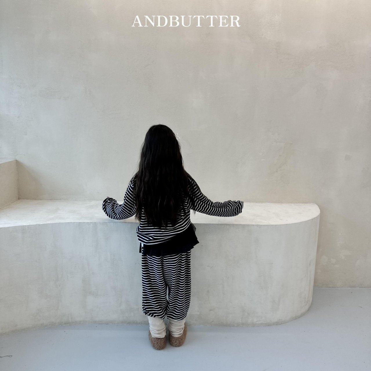 《予約》Stripe Jogger Pants / andbutter