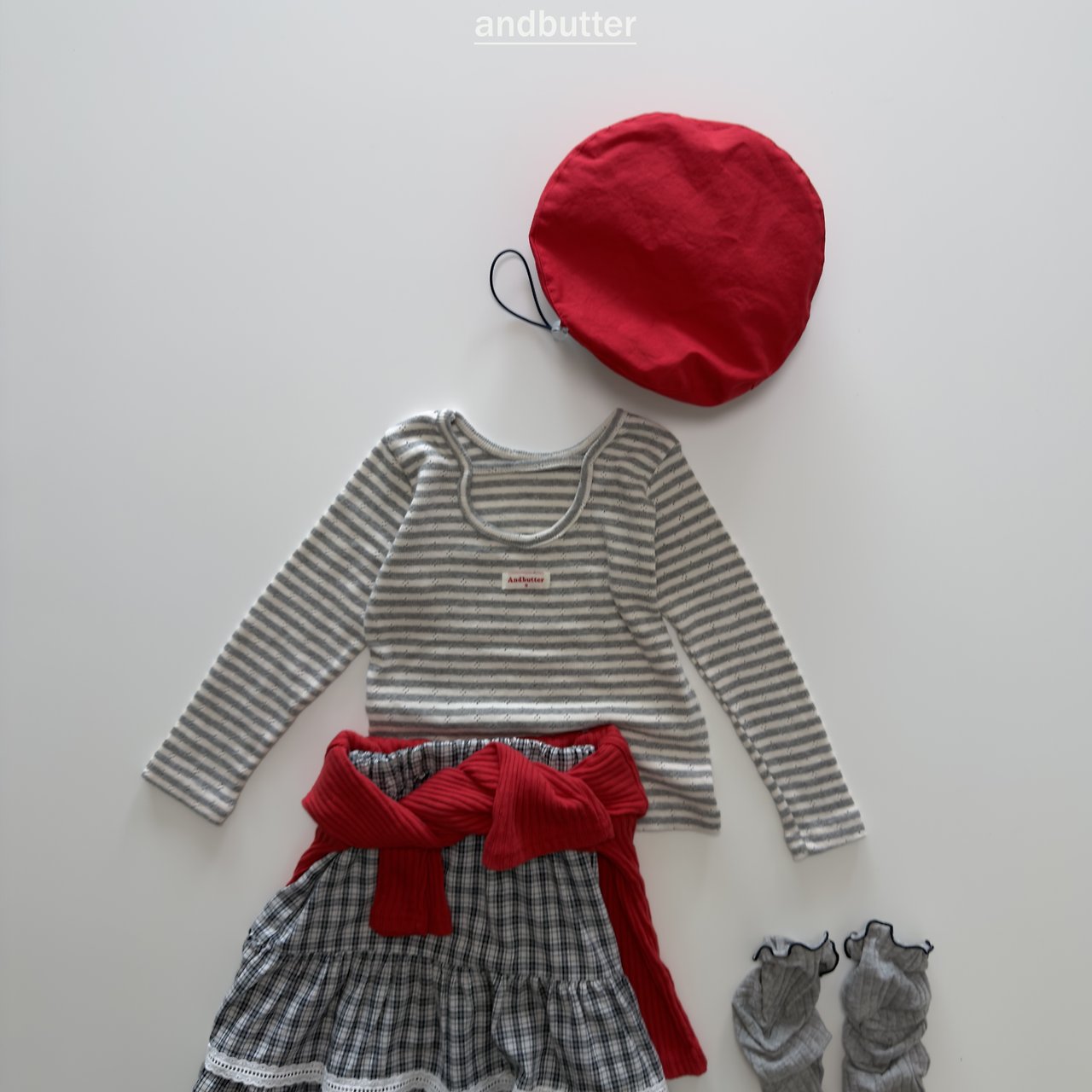 《予約》Reversible Beret / ANDBUTTER