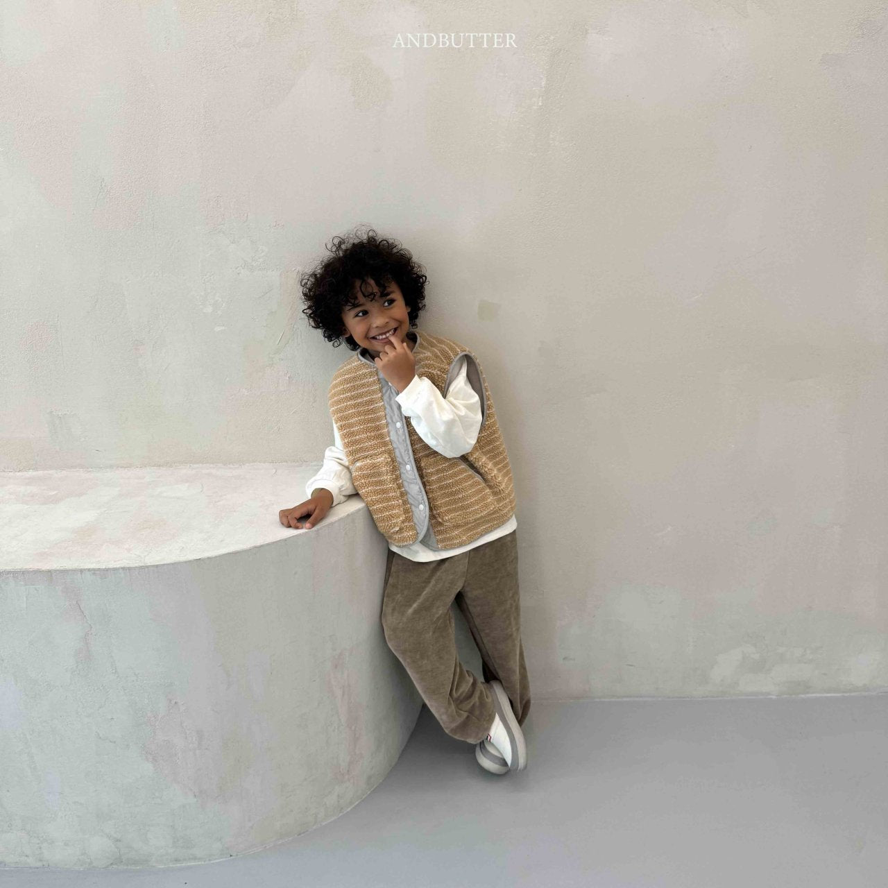 《予約》Reversible ST Dumble Vest / andbutter