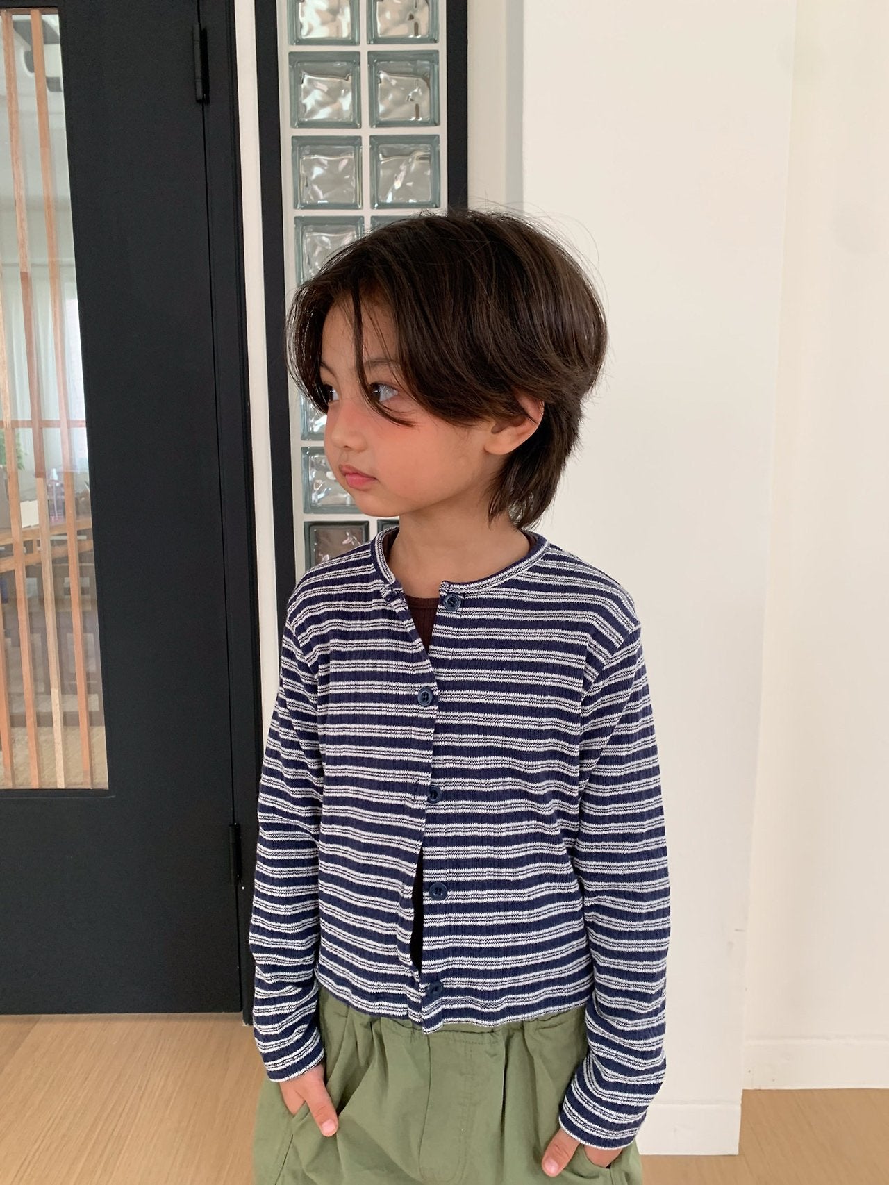 《予約》Stripe Cardigan / Cantuccistudio