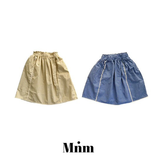 《予約》Check Lace Skirt / MINIMAL