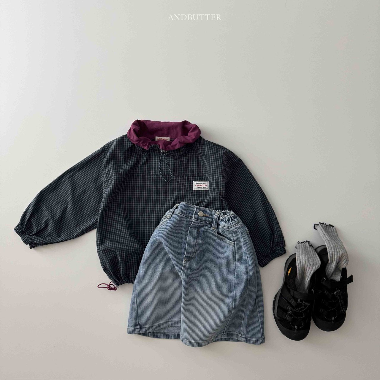 《予約》Line Bermuda Denim / andbutter