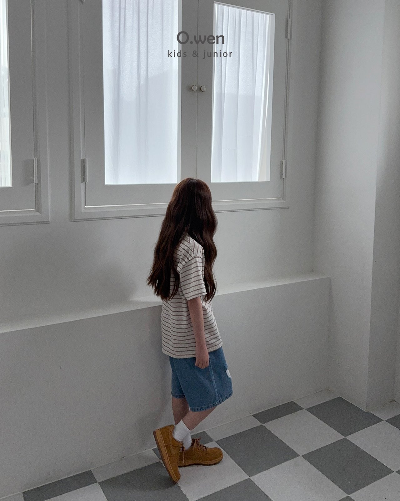 《予約》Mention Stripe Tee / O.wen