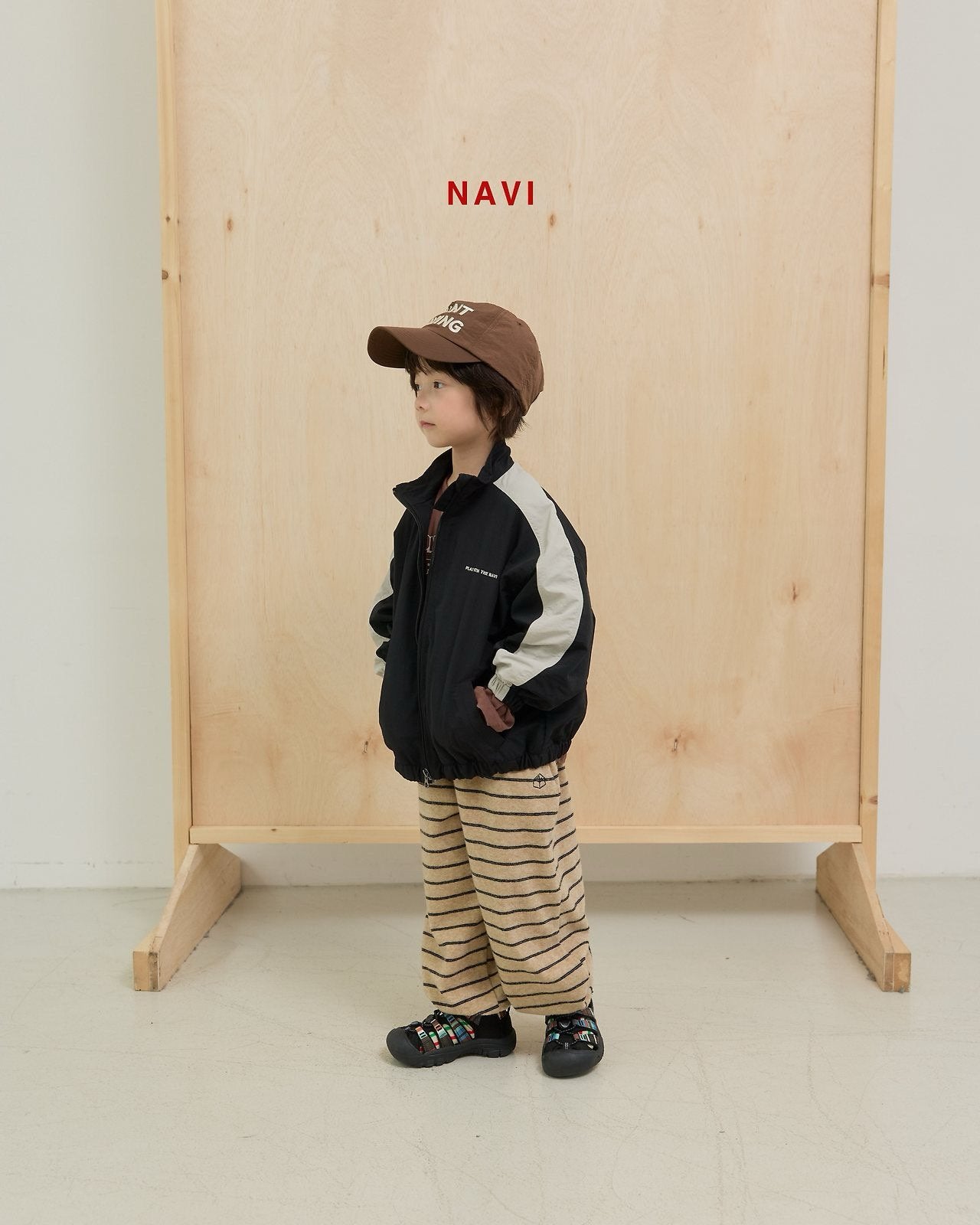 《予約》Anna Two-Tone Jumper / navi.