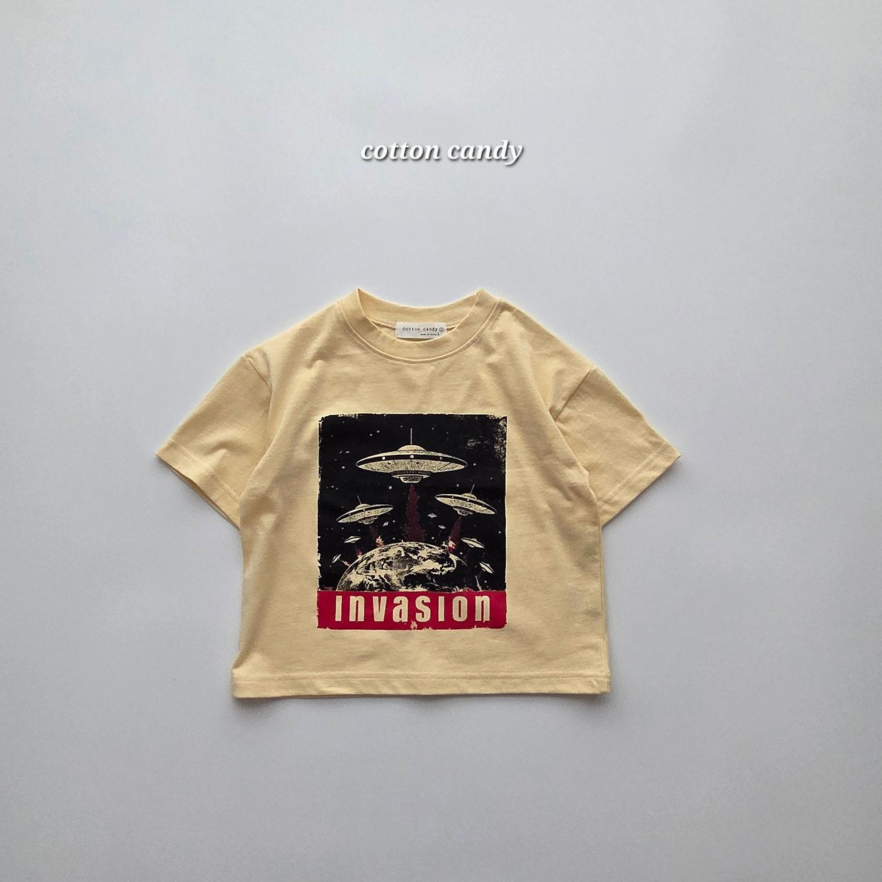 《予約》Invasion T-shirt / cotton candy