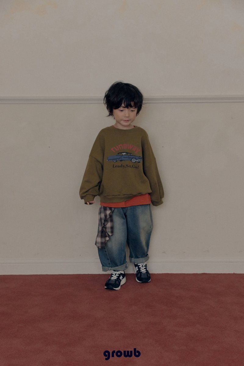 《予約》Curve Denim Pants / GROWB