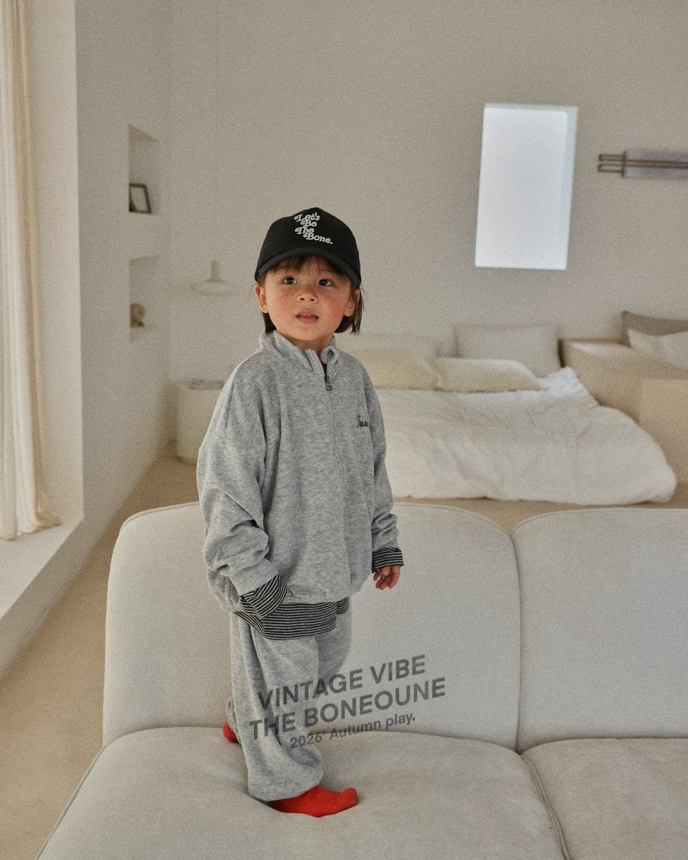《予約》Terry Half zip-up / BONEOUNE