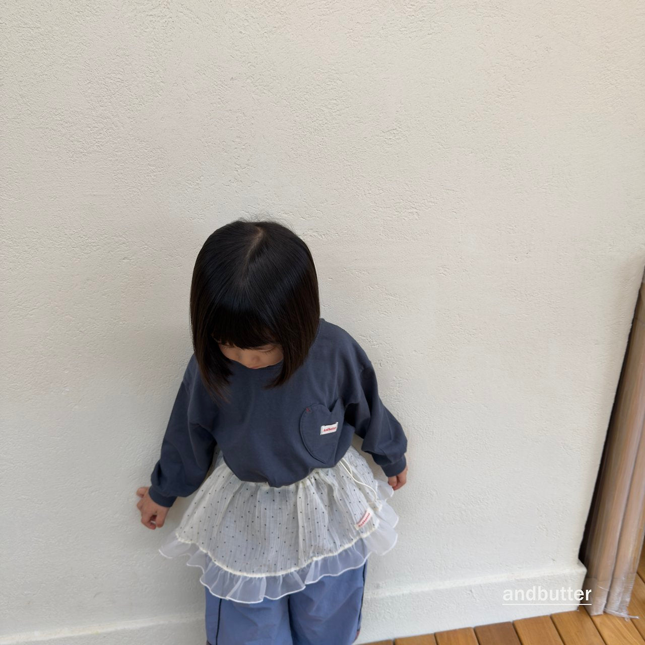 《予約》Wrinkle Dot Layered Skirt / ANDBUTTER