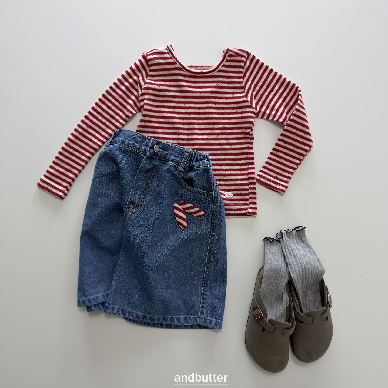 《予約》Tommy Point T-Shirt / ANDBUTTER