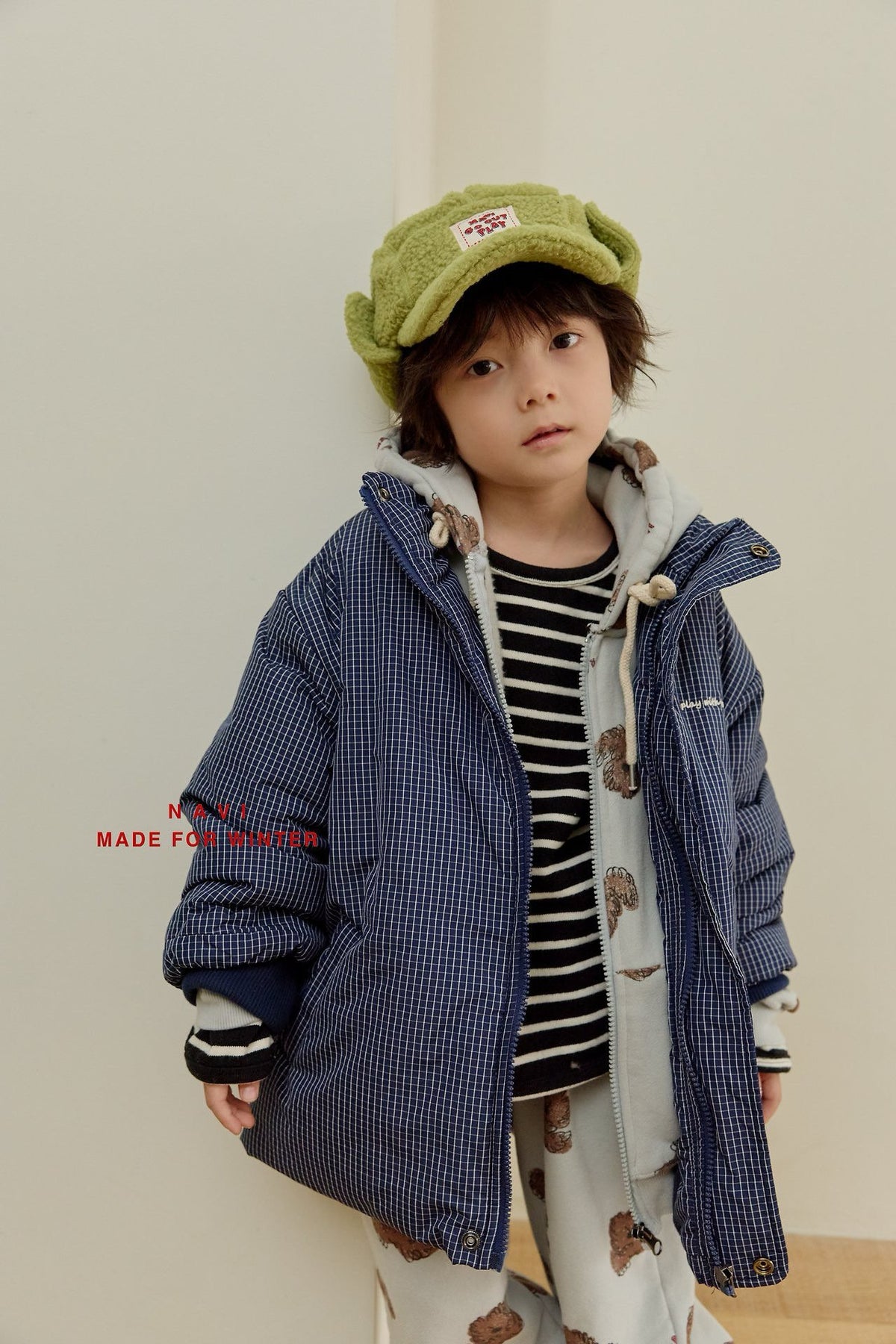 《予約》Poochi Zip Hoodie / NAVI