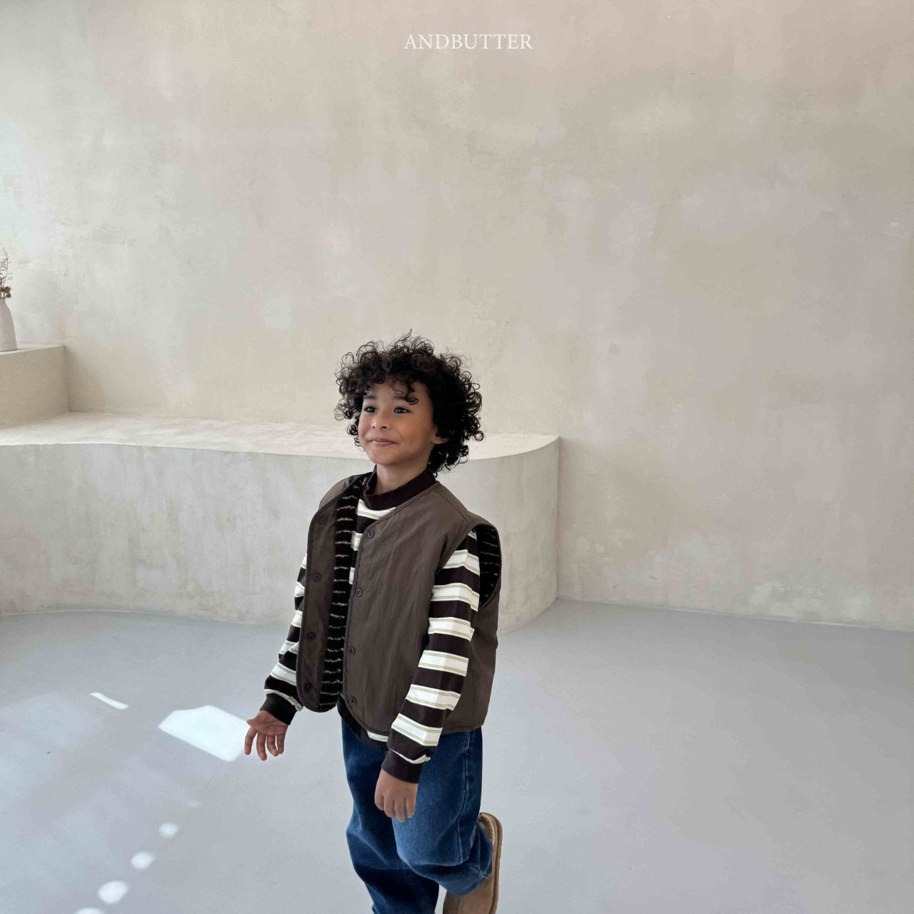 《予約》Reversible ST Dumble Vest / andbutter