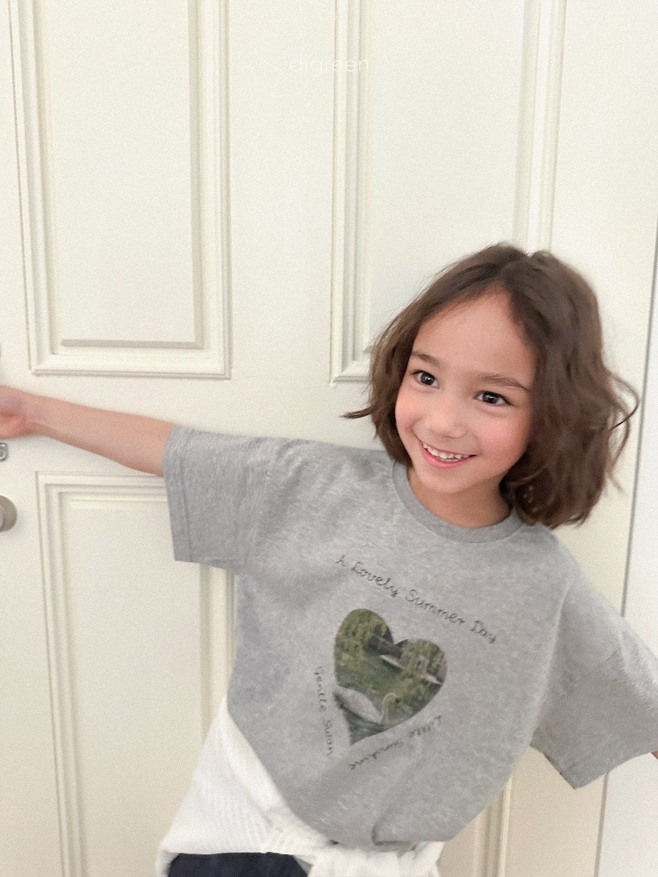 《予約》Pure Swan Tee (kids) / digreen