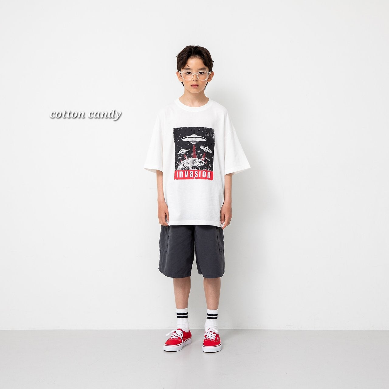 《予約》Invasion T-shirt / cotton candy