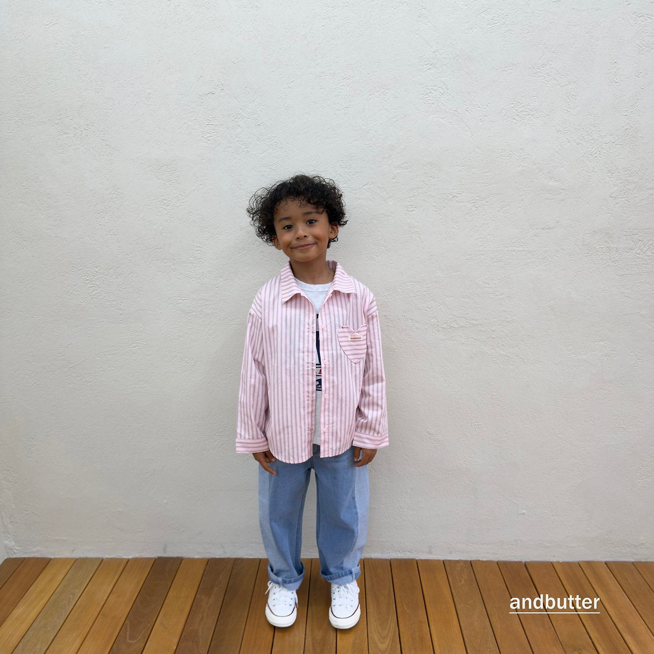 《予約》Curved  Denim Pants / ANDBUTTER
