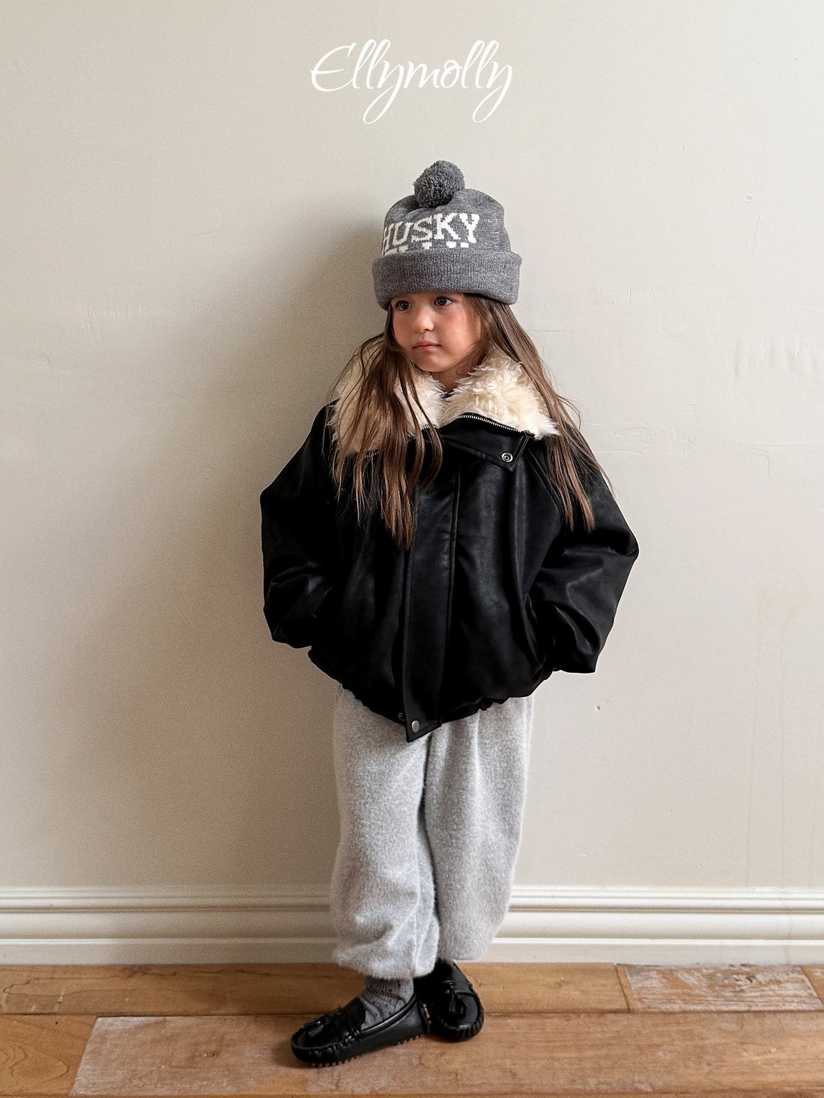 《予約》Big Collar Shearling Jacket / ELLY MOLLY