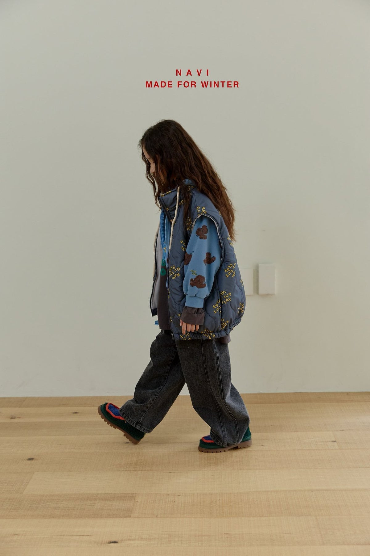 《予約》Poochi Zip Hoodie / NAVI