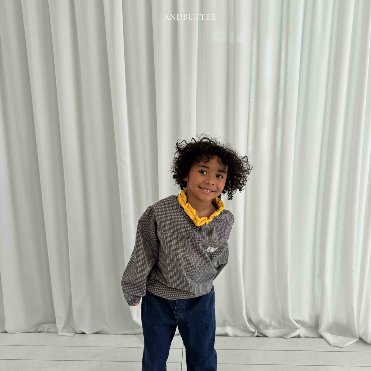 《予約》Old Check Anorak / andbutter