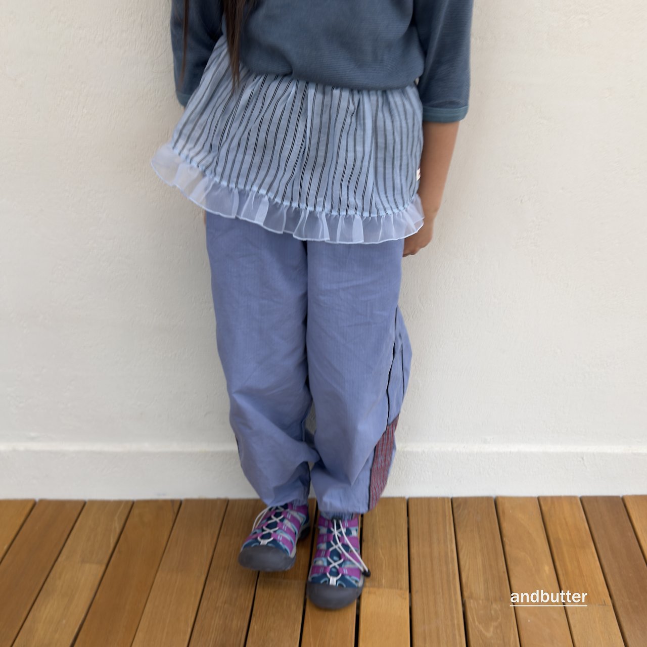 《予約》String Stripe Skirt / ANDBUTTER