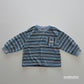 《予約》Heart Pocket Stripe T-Shirt / ANDBUTTER
