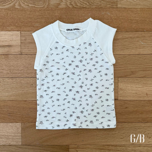 《予約》Floral Drop T-Shirt / GRUE BABA