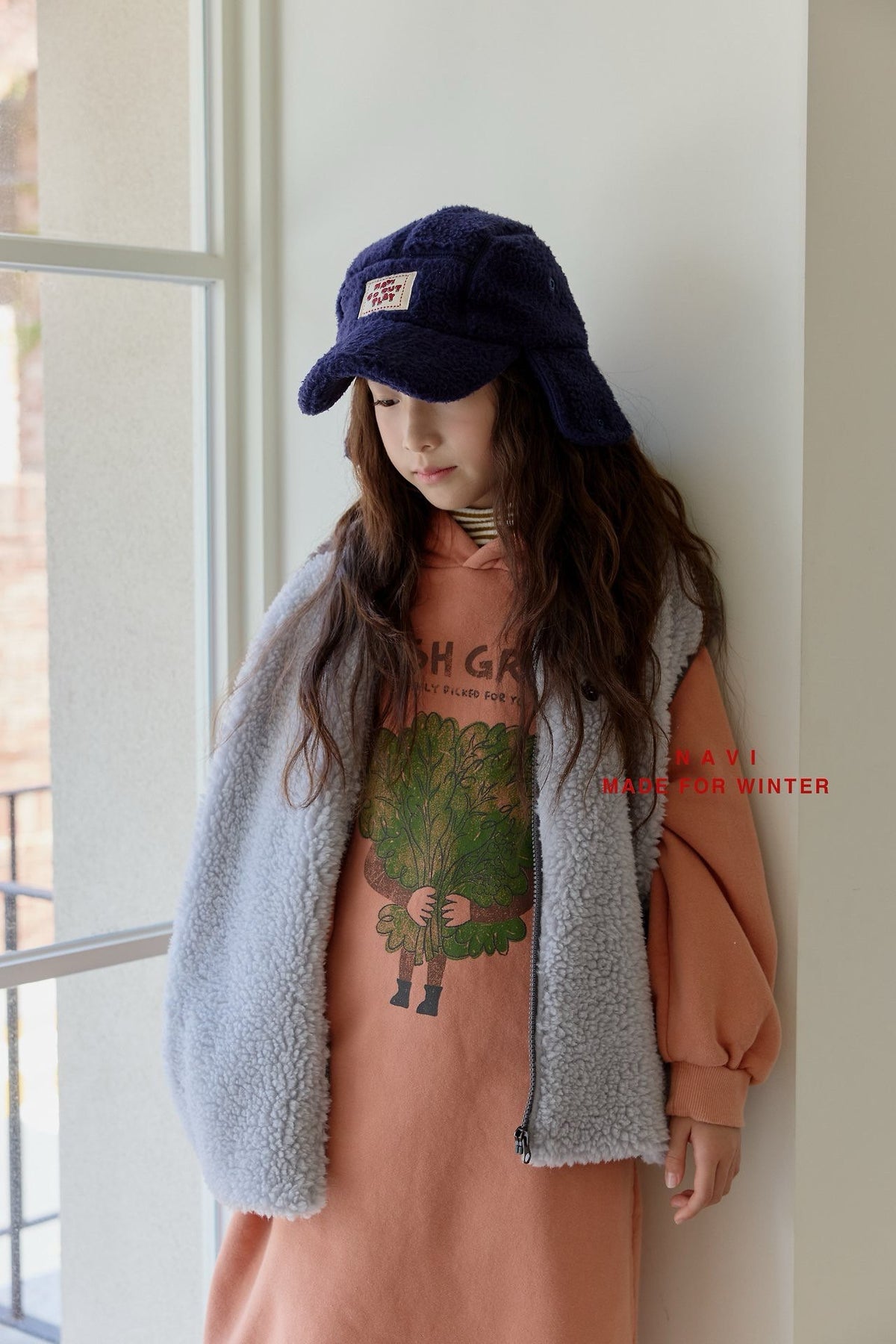 《予約》Dumble Fleece Vest / NAVI