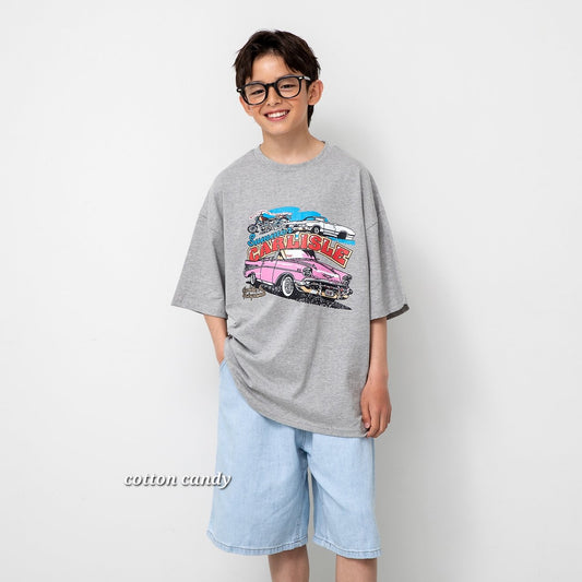 《予約》Race T-shirt / cotton candy