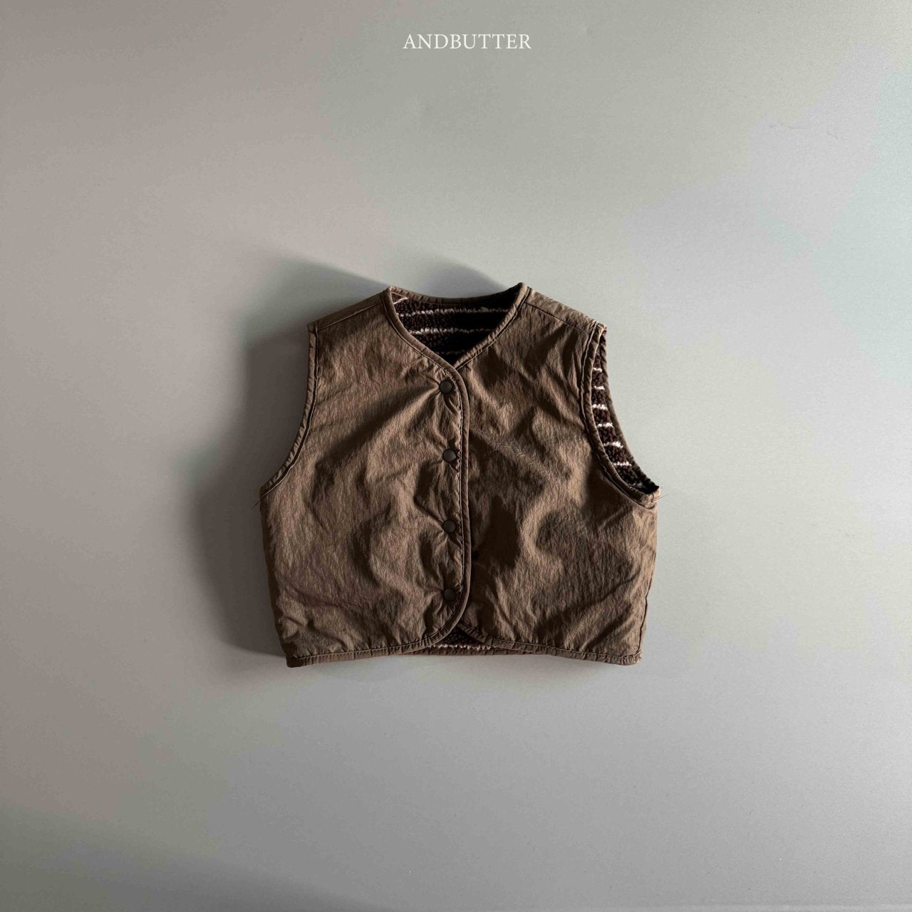 《予約》Reversible ST Dumble Vest / andbutter