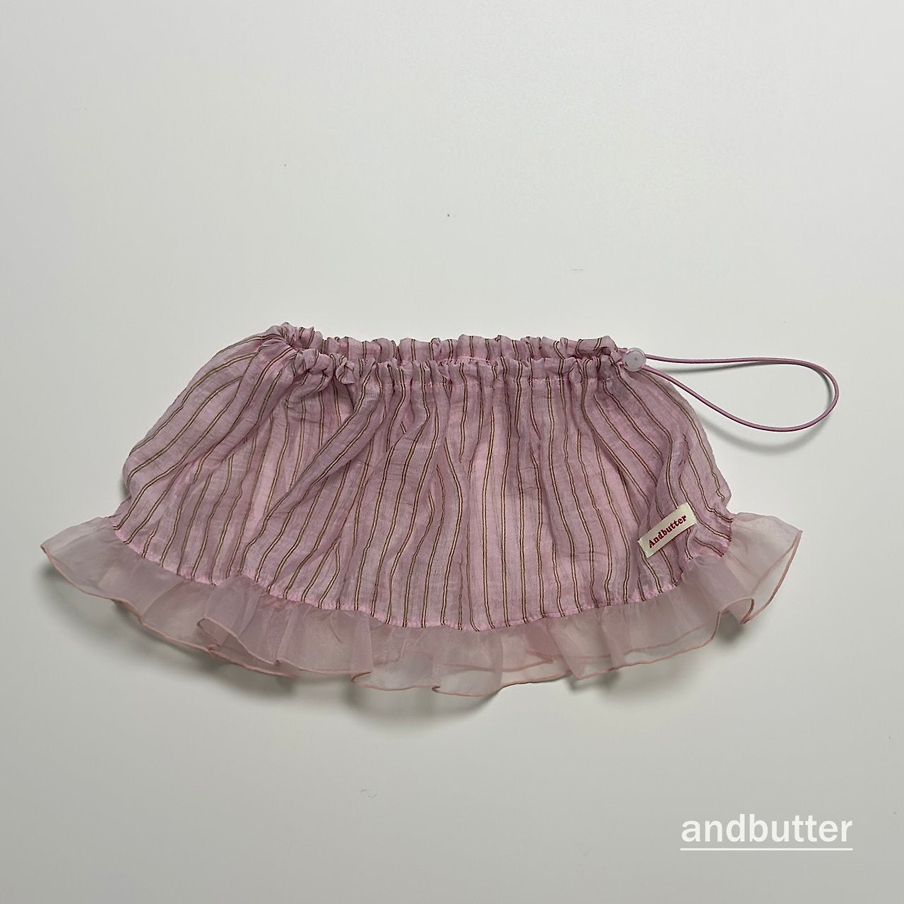 《予約》String Stripe Skirt / ANDBUTTER