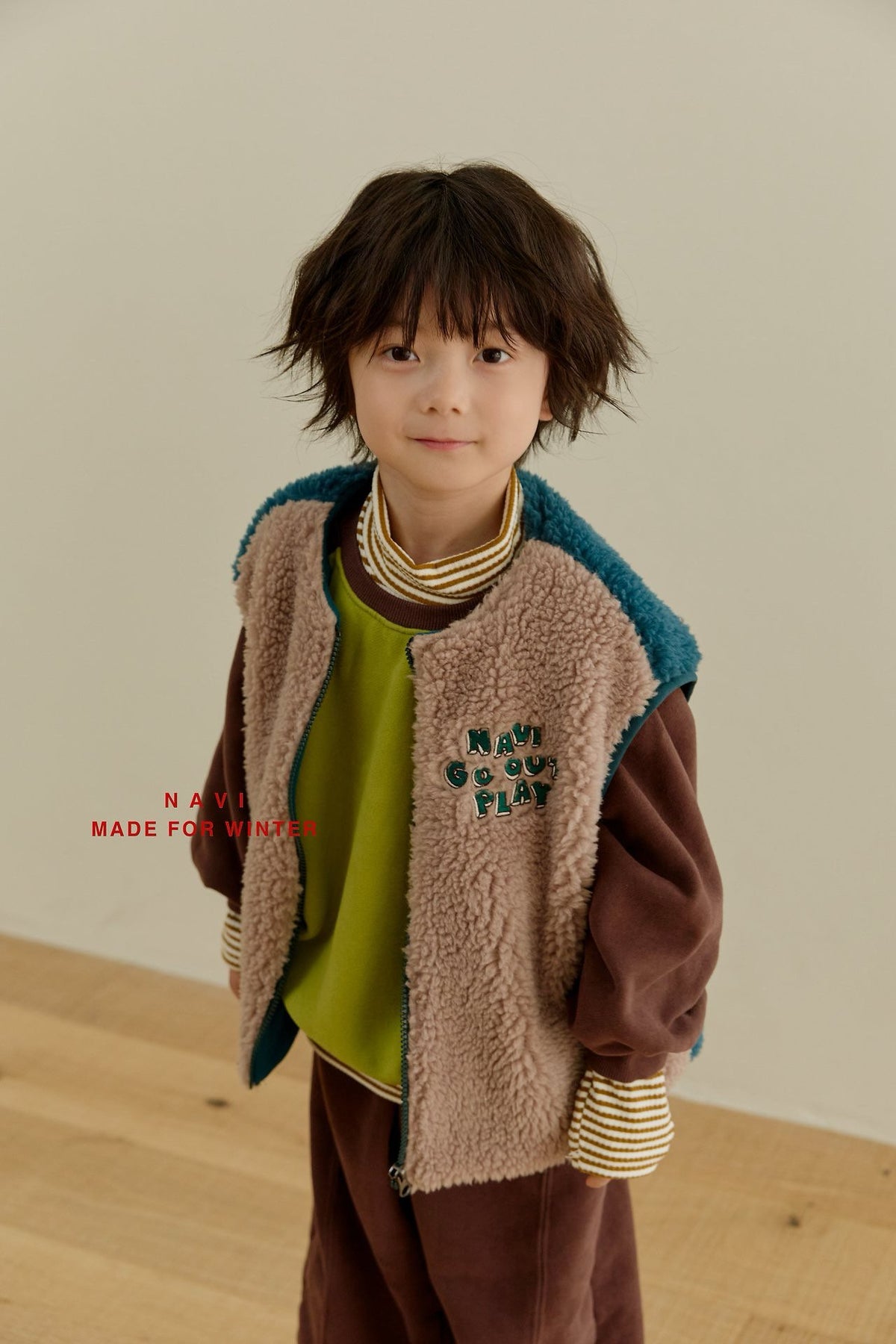 《予約》Dumble Fleece Vest / NAVI