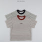 《予約》Mention Stripe Tee / O.wen