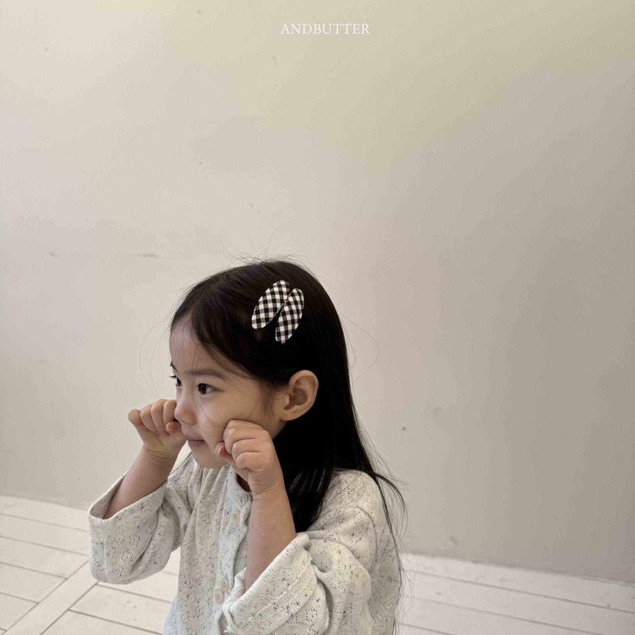 《予約》Round check pin（2set） / andbutter