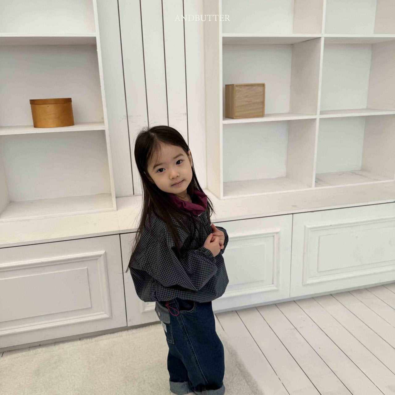 《予約》Old Check Anorak / andbutter