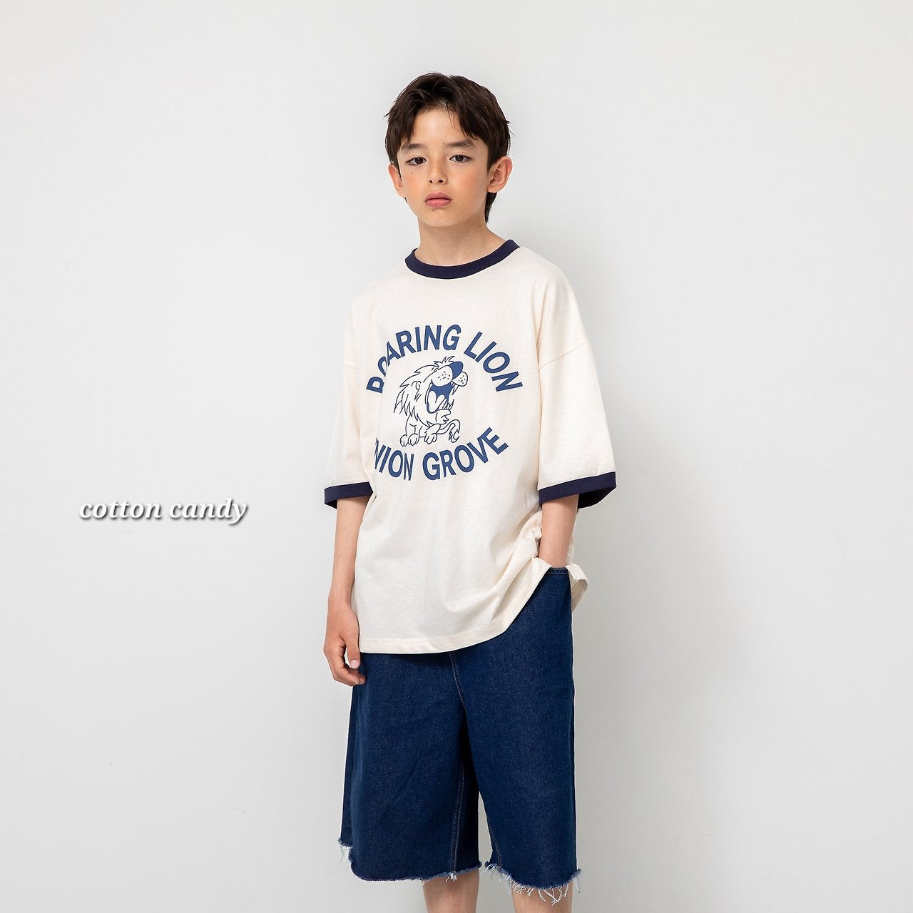 《予約》Lion T-shirt / cotton candy
