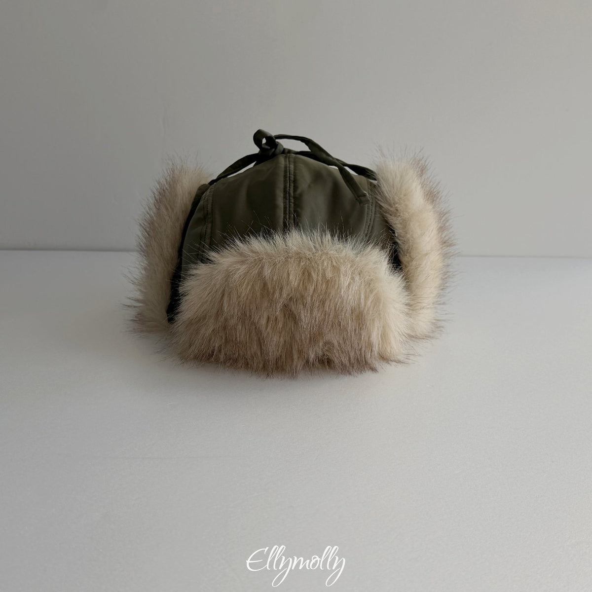 《予約》Fur Earflap Padded Hat / ELLY MOLLY