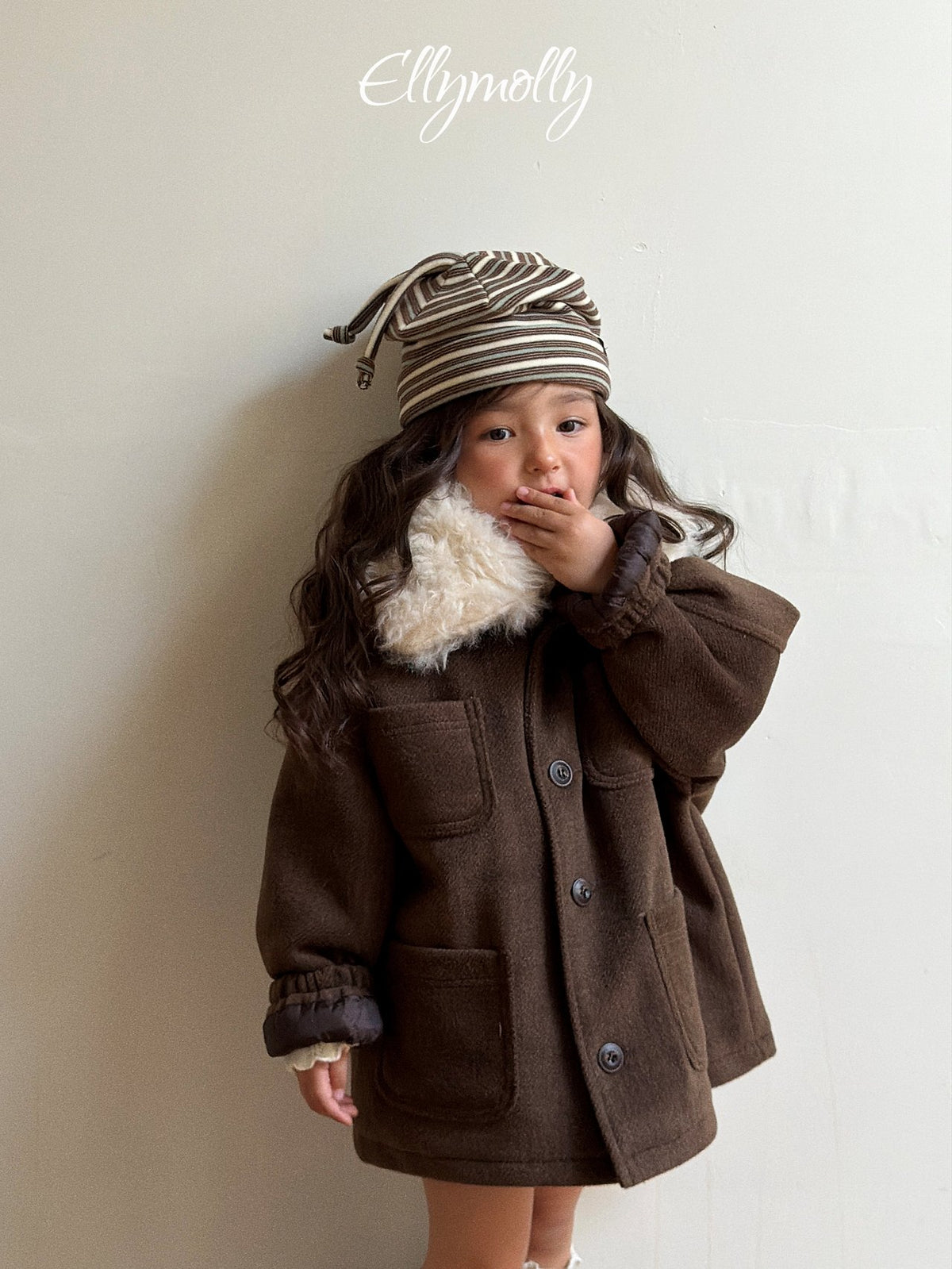 《予約》 Fluffy Wool Coat / ELLY MOLLY